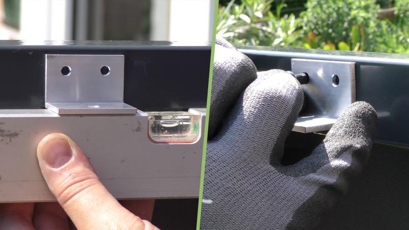 Löcher des zweiten Winkels einzeichnen Löcher des zweiten Winkels einzeichnen